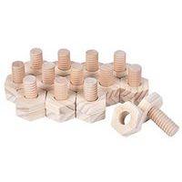 Écrou et boulon en bois- Développement motricité fine- Hope Education -Lot de 20 - Image 3