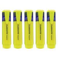 Surligneur jaune vif - Pointe biseautée 5mm - Classmates - Lot de 10 thumbnail image 2