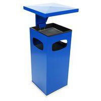 Cendrier et poubelle usage intérieur et extérieur 38 L - bleu - Image principale