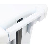 Poubelle mobile à pédale 120 L Blanc - Manutan thumbnail image 7