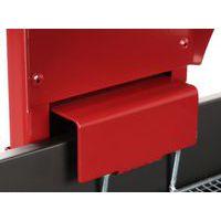 Cendrier et poubelle 38 L acier galva rouge thumbnail image 2