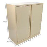 Armoire monobloc à porte battante compacte - H 100 cm - Manutan Expert - Image 5