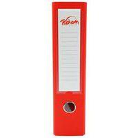Classeur à levier plastique A4 dos: 75mm avec œillets de blocage et porte-étiquettes - Rouge thumbnail image 7
