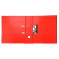 Classeur à levier plastique A4 dos: 75mm avec œillets de blocage et porte-étiquettes - Rouge thumbnail image 6