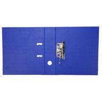 Classeur à levier plastique A4 dos: 75mm avec œillets de blocage et porte-étiquettes - Bleu - Image 4