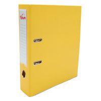 Classeur à levier plastique A4 dos: 75mm avec œillets de blocage et porte-étiquettes - Jaune - Image principale