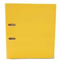 Classeur à levier plastique A4 dos: 75mm avec œillets de blocage et porte-étiquettes - Jaune thumbnail image 4