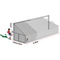Lot de 2 filets spécifiques pour buts foot rabat. déport 2,50 m - noir thumbnail image 2