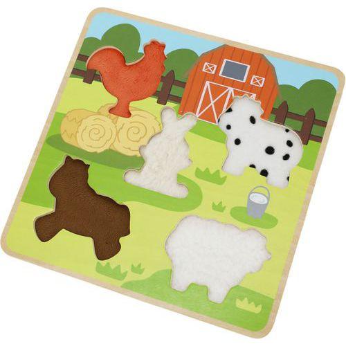 Illustration de : Puzzle tactile ferme - Sapin Malin