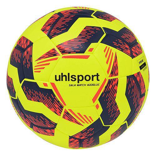 Illustration de : Ballon futsal Match Addglue Uhlsport Jaune Fluo T4