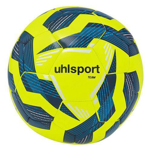 Illustration de : Ballon de foot Team Uhlsport Jaune Fluo