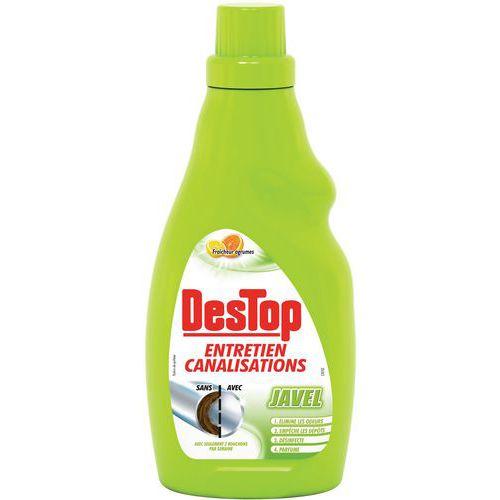 Illustration de : Gel d'entretien canalisations - Destop