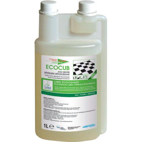 Lot de 6 Flacon doseur vide Ecocub pour sols Ecolabel de 1 l thumbnail image 1
