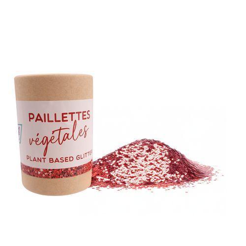Paillettes biodégradable végétales en tube 35 g rouge thumbnail image 1