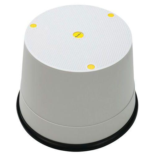 Illustration de : Marchepied mobile polypropylène - 1 marche - Manutan Expert