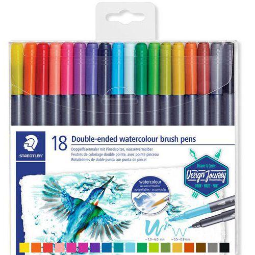 Etui 18 feutres double pointe aquarellable thumbnail image 1