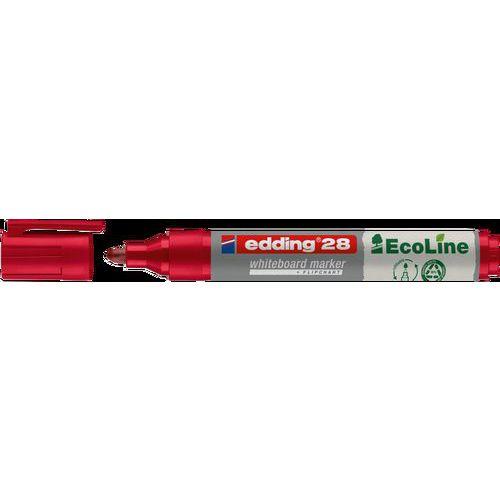 Marqueur effaçable à sec Edding 28 pointe ogive recyclé - Rouge thumbnail image 1