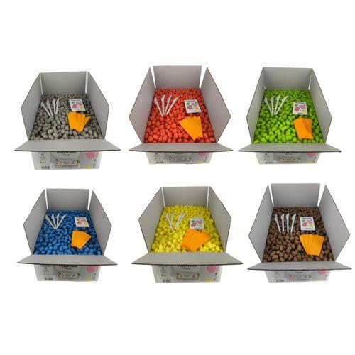 Illustration de : Carton 2000 flocons EDULINE - Playmais