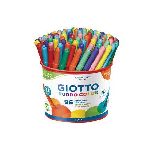 Pot plastique 96 feutres Turbolcolor Giotto pointe 2.8 mm thumbnail image 1