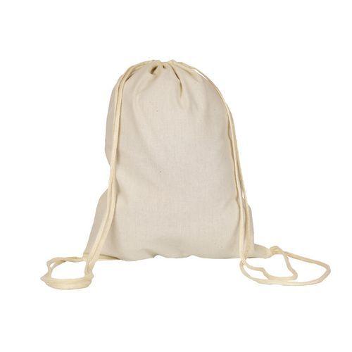 Sac à dos ficelle écru 100% coton 26 x 33 cm (lot de 10) thumbnail image 1