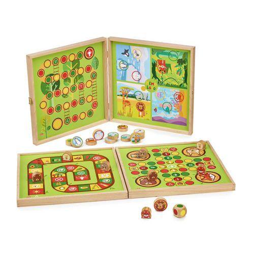 Illustration de : Mon premier coffret de jeux bois - Jeujura