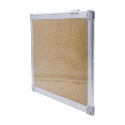 Illustration de : Tableau liège cadre aluminium 45 x 60 cm - Wonday