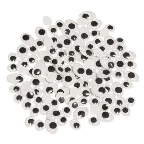 150 yeux mobiles adhésifs ovales tailles assorties thumbnail image 1