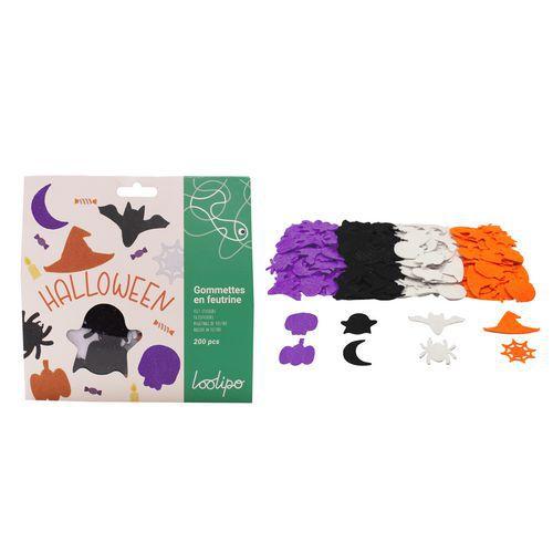 Pochette de 200 formes halloween feutrine pailletée adhésive thumbnail image 1