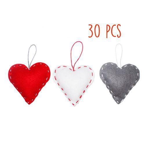 Kit 30 cœurs feutrine à fabriquer thumbnail image 1