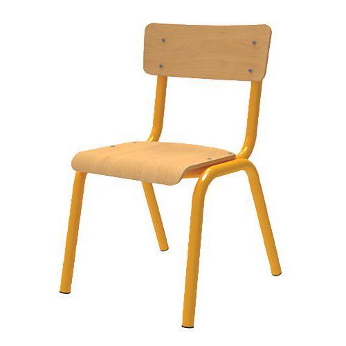 Chaise scolaire Forum 4 pieds T2 l'unité 103 jaune thumbnail image 1