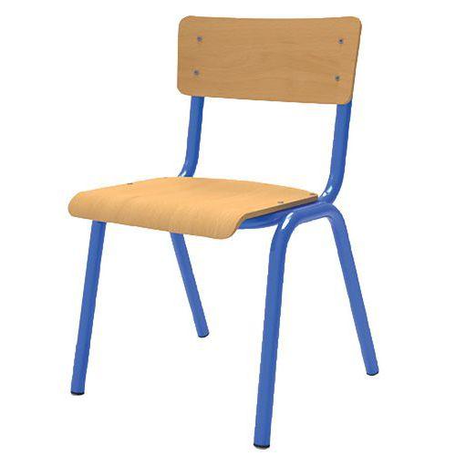Chaise scolaire Forum 4 pieds T3 l'unité 5015 bleu thumbnail image 1