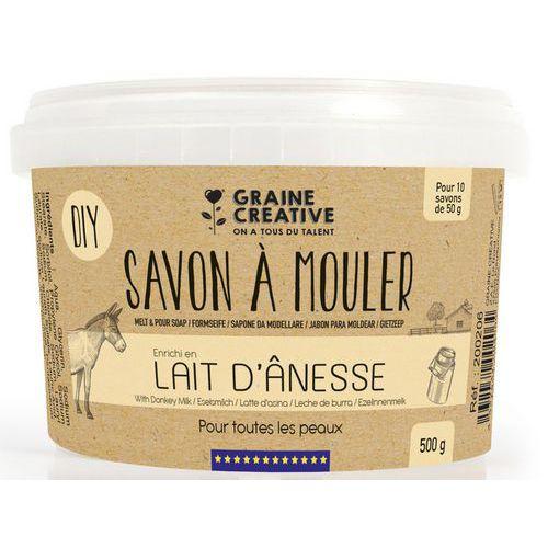 Illustration de : Pot 500 g savon à mouler au lait d'ânesse - Graine créative