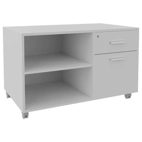 Console mobile Linéo caisson 2 tir. Blanc thumbnail image 1