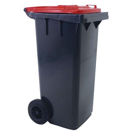 Conteneur mobile tri des déchets - 120 L - Rouge -  Manutan thumbnail image 1