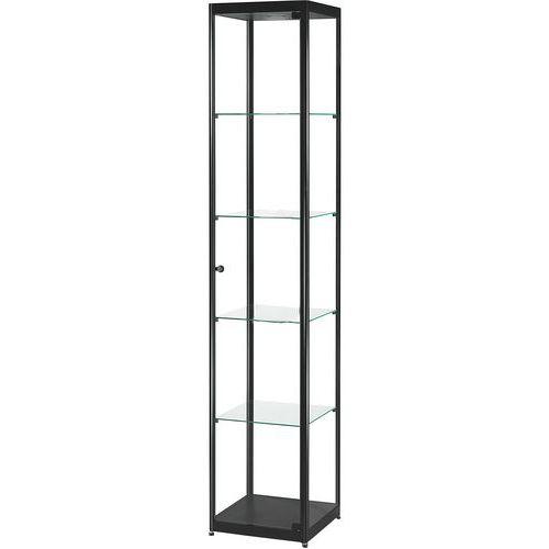 Illustration de : Vitrine d'exposition - 400 x 400 x 2000 mm - Manutan Expert