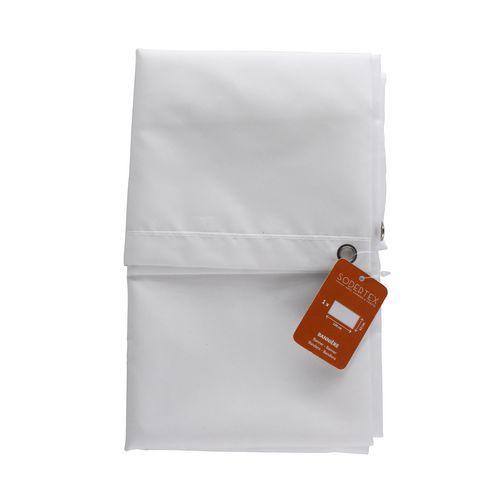 Bannière à customiser - Polyester - 130 x 62cm - blanc thumbnail image 1