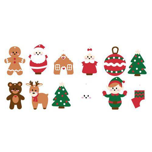 Illustration de : Calendrier de l'avent à coudre - Loolipo