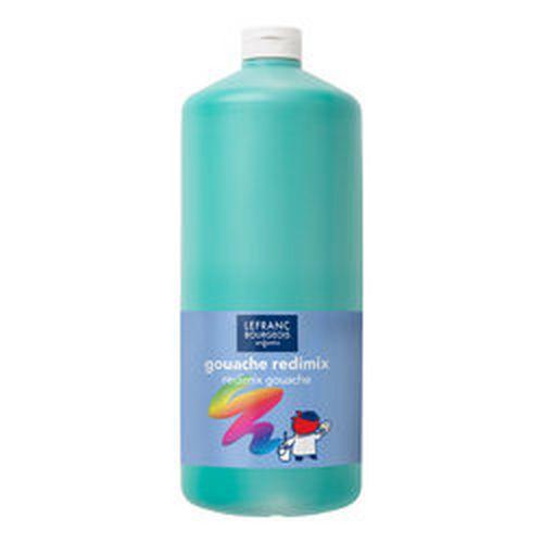 Flacon 2 litres gouache redimix lefranc bourgeois - vert émeraude thumbnail image 1