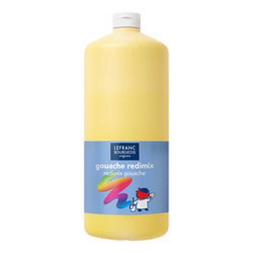 Flacon 2 litres gouache redimix lefranc bourgeois - jaune primaire thumbnail image 1