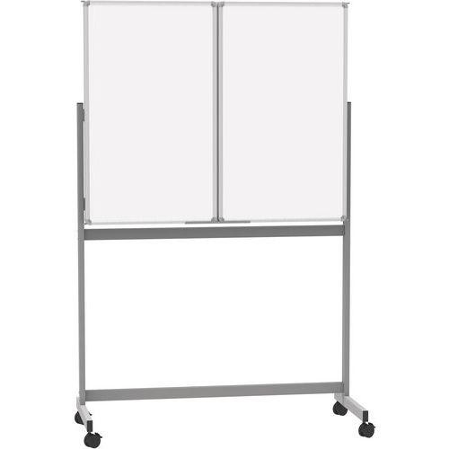 Illustration de : Tableau blanc tryptique mobile standard - Maul
