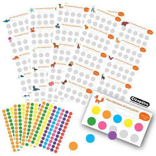 Illustration de : Kit collecteur bon points + gommettes - Cléopâtre