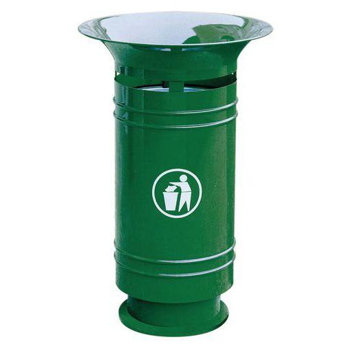 Poubelle Borne Tulipe 60 litres - Vert thumbnail image 1