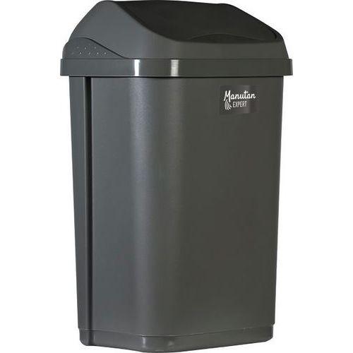 Poubelle à couvercle basculant 50L - Gris thumbnail image 1