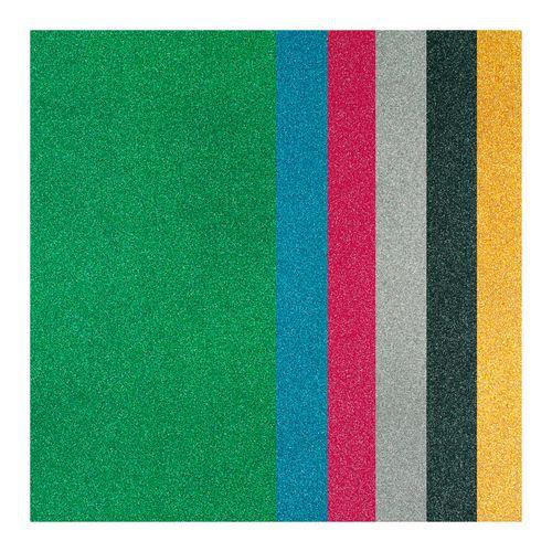Illustration de : Assortiment 6 feuilles adhésives pailletées couleurs ass - Cléopâtre