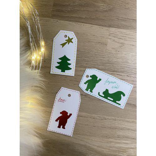 Illustration de : Pochette 24 planches 960 gommettes décorations Noël métal - Cléopâtre