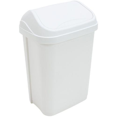 Poubelle à couvercle basculant - 25L - Blanc - Probbax thumbnail image 1