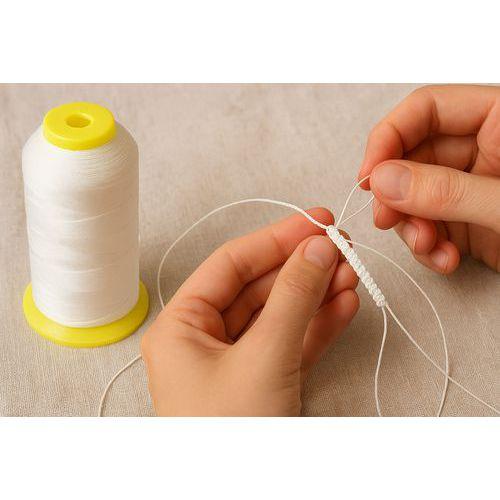 Illustration de : Bobine fil nylon blanc diamètre 1 mm 230 m - Innspiro