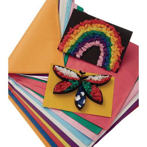 Papier de soie multicolore - Paquet de 480 - Classmates thumbnail image 1