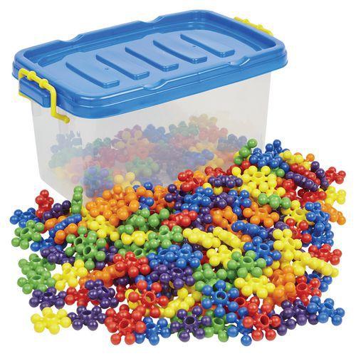 Illustration de : Connecteur étoile emboîtable - 240 pièces multicolores- Hope Education