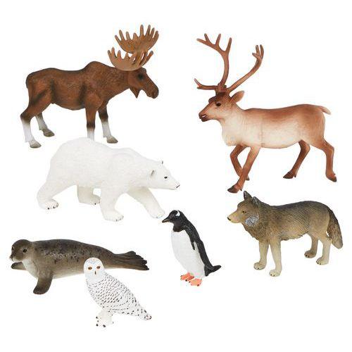 Illustration de : Animaux des environnements froids - 7 figurines- Hope Education